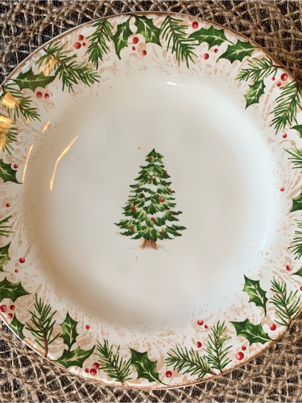 Pier One Winters Wonder Salad Plates (set of 4)